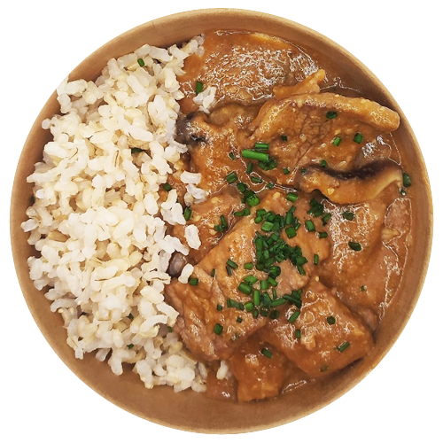 Fricandó con picada de chocolate