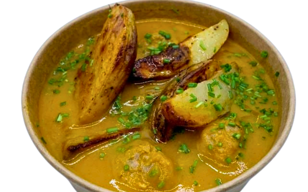 Albóndigas mar y montaña con patatas