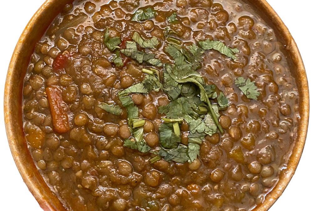 Lentejas templadas con verduras e hinojo