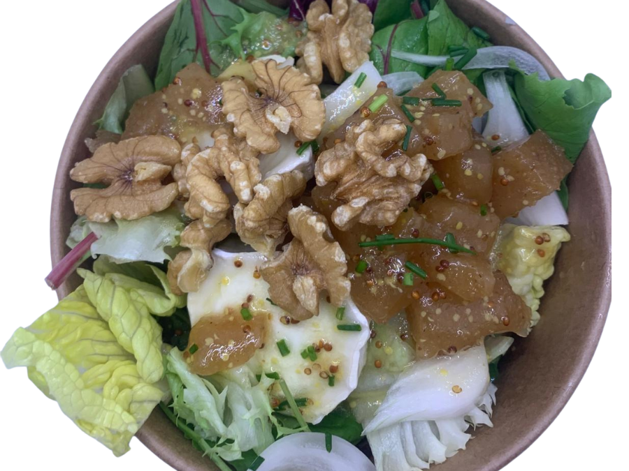 Ensalada de queso de cabra