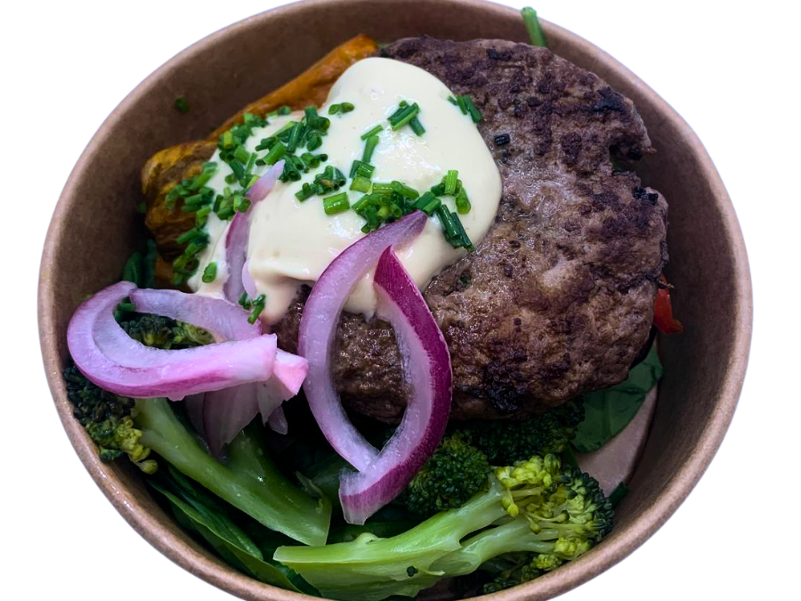 Bento de hamburguesa