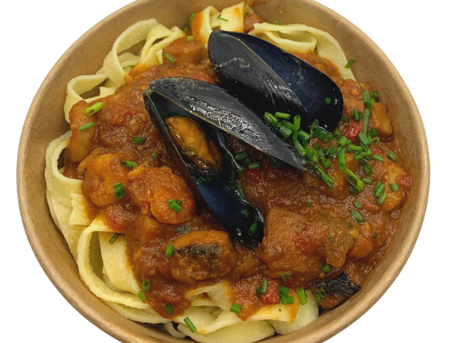 Espaguetis integrales a la marinera