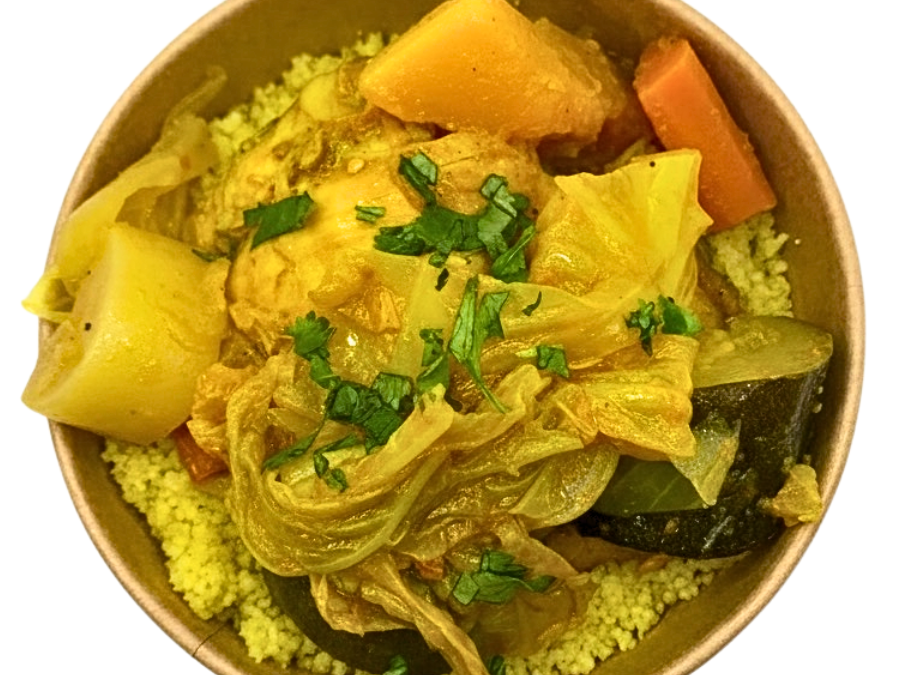 Cus cus tradicional con verduras.