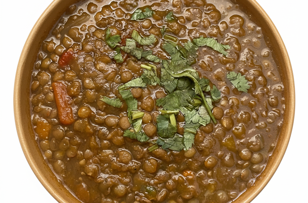 Guiso de lentejas con verduras