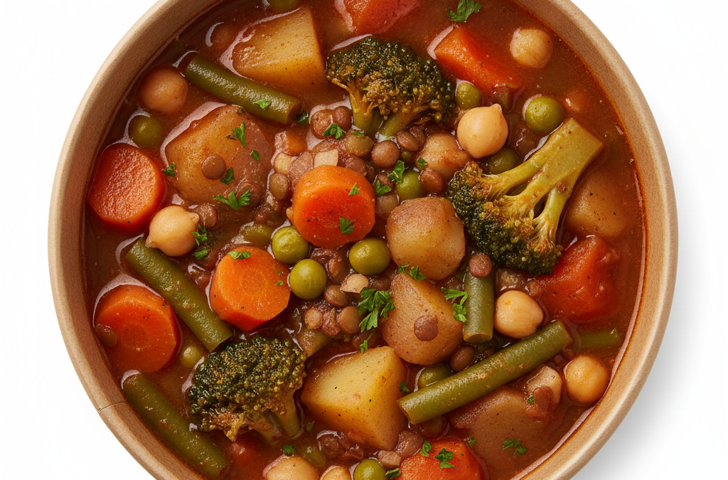 Estofado de verduras con legumbre