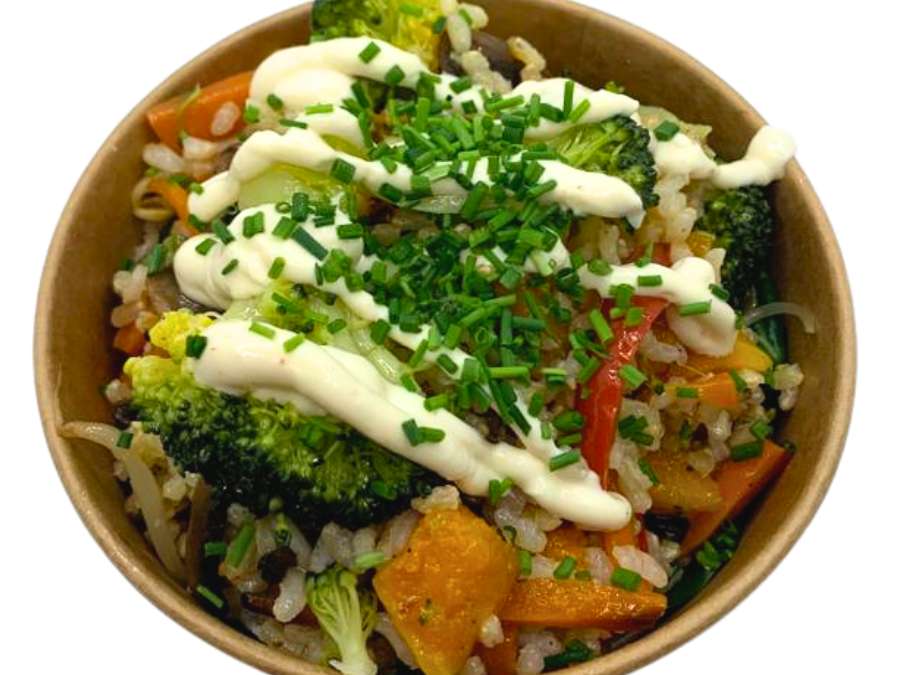 Salteado oriental de arroz