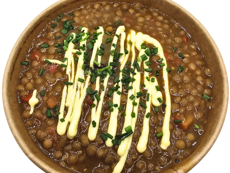 Guiso de lentejas con alcachofas