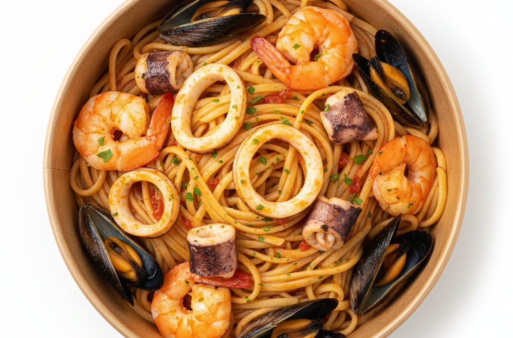 Tallarines a la marinera