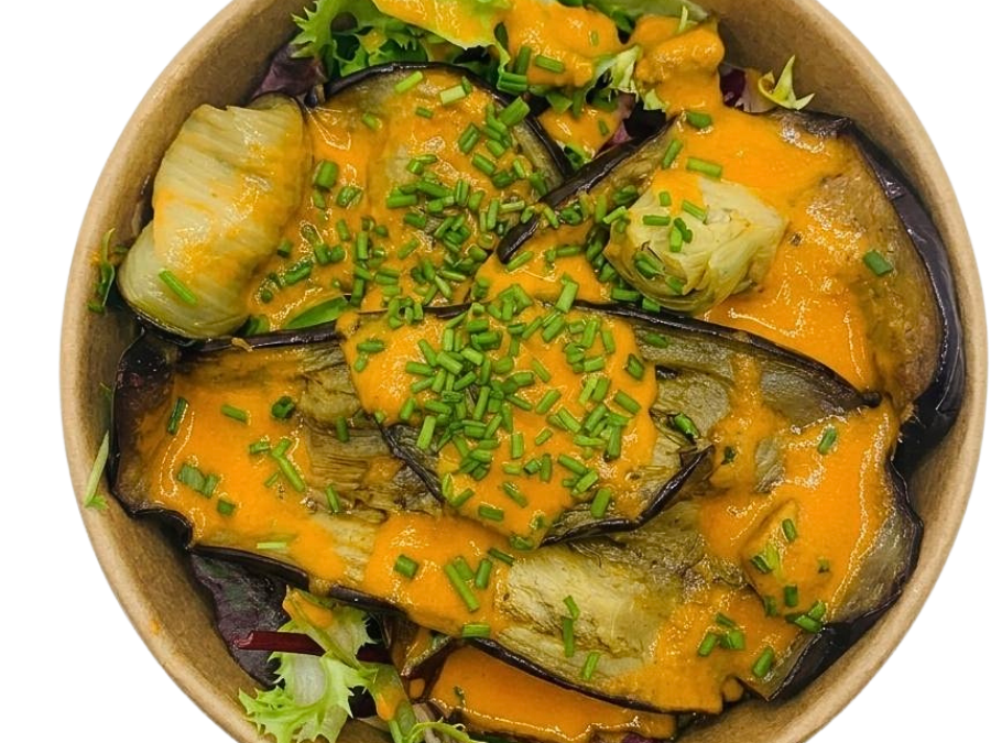 Verduras con romescu