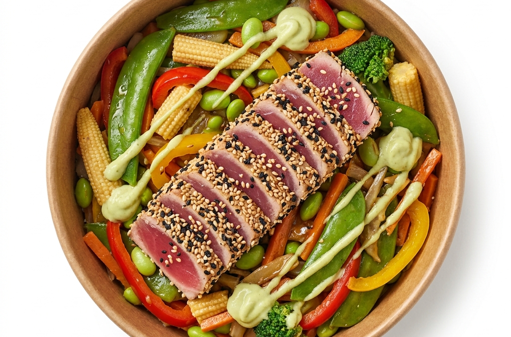 Salteado Oriental de verduras