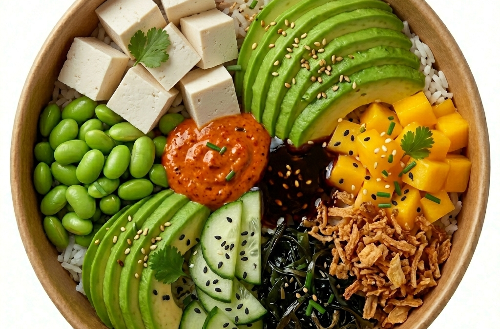 Poke bowl de tofu