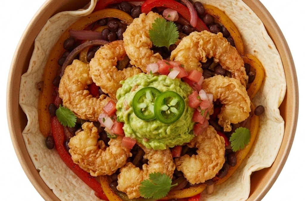 Fajitas de langostino