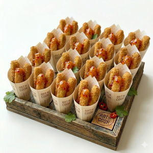 fingers de aguacate con chili dulce