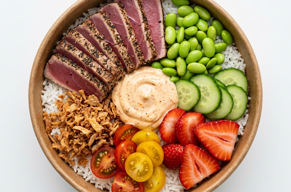 Super bowl tataki de atún