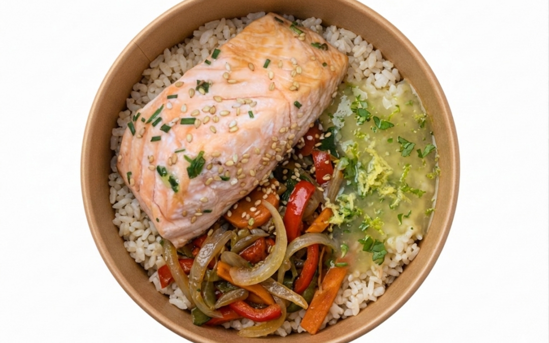 Salmón a la papillotte